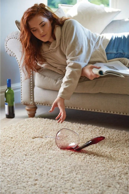 Washable Stone Shaggy Rug