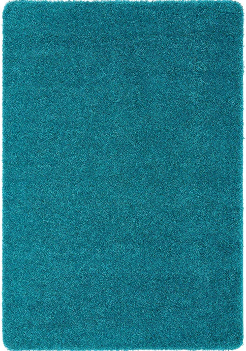 Washable Teal Shaggy Rug
