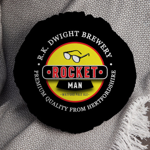 The Hornets Rocket Man - Football Legends - Circle Cushion 14"