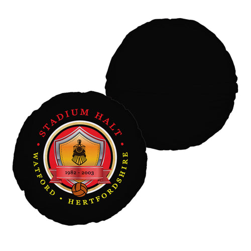 The Hornets Stadium Halt - Football Legends - Circle Cushion 14"