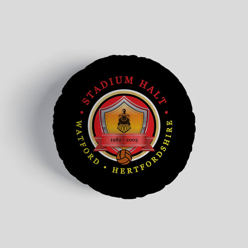 The Hornets Stadium Halt - Football Legends - Circle Cushion 14"