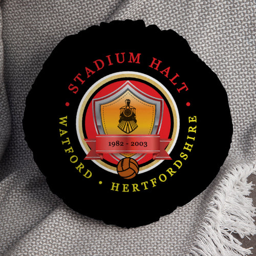 The Hornets Stadium Halt - Football Legends - Circle Cushion 14"