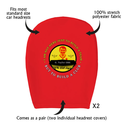 The Hornets Taylor - Football Legends - Headrest Cover
