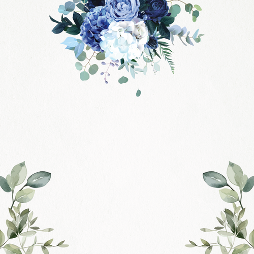 Save the Date - Hydrangea