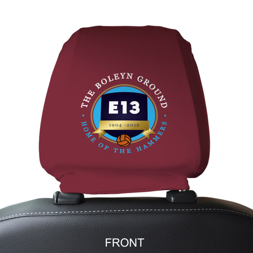West Ham Boleyn Ground - Football Legends - Headrest Cover