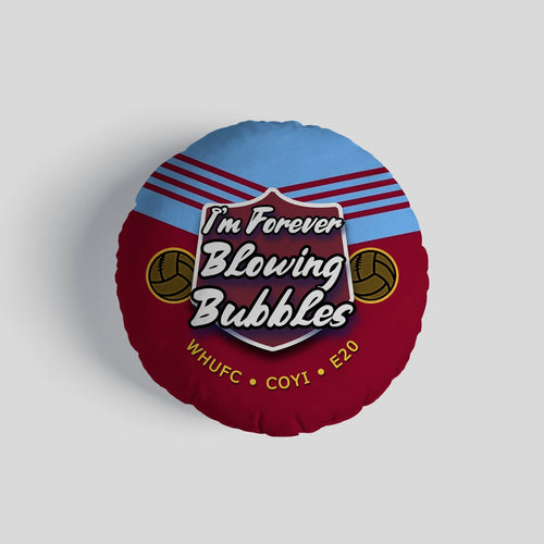 West Ham Bubbles - Football Legends - Circle Cushion 14"