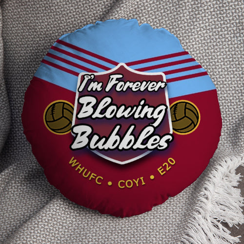West Ham Bubbles - Football Legends - Circle Cushion 14"