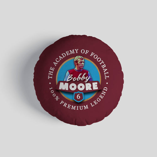 West Ham  Moore - Football Legends - Circle Cushion 14"
