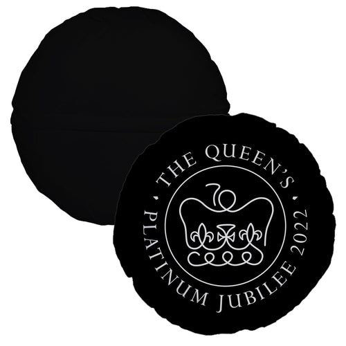 Platinum Jubilee Black - Round Cushion - 24"
