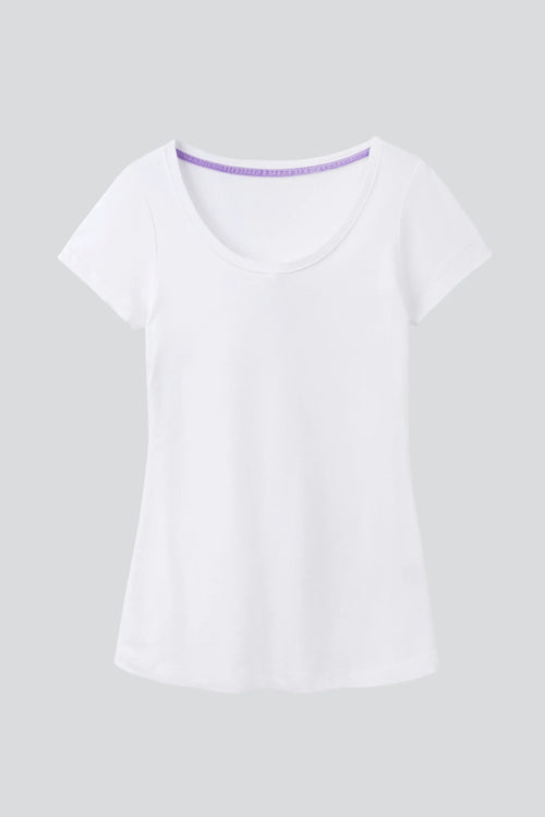 Scoop Neck Cotton Modal T-Shirt