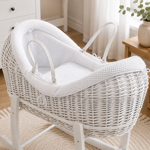 Wicker Pod Baby Deluxe Moses Basket-No stand included