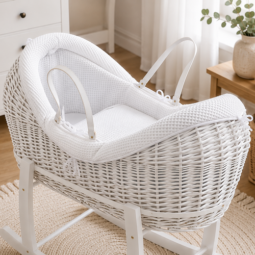 Wicker Pod Baby Deluxe Moses Basket-No stand included