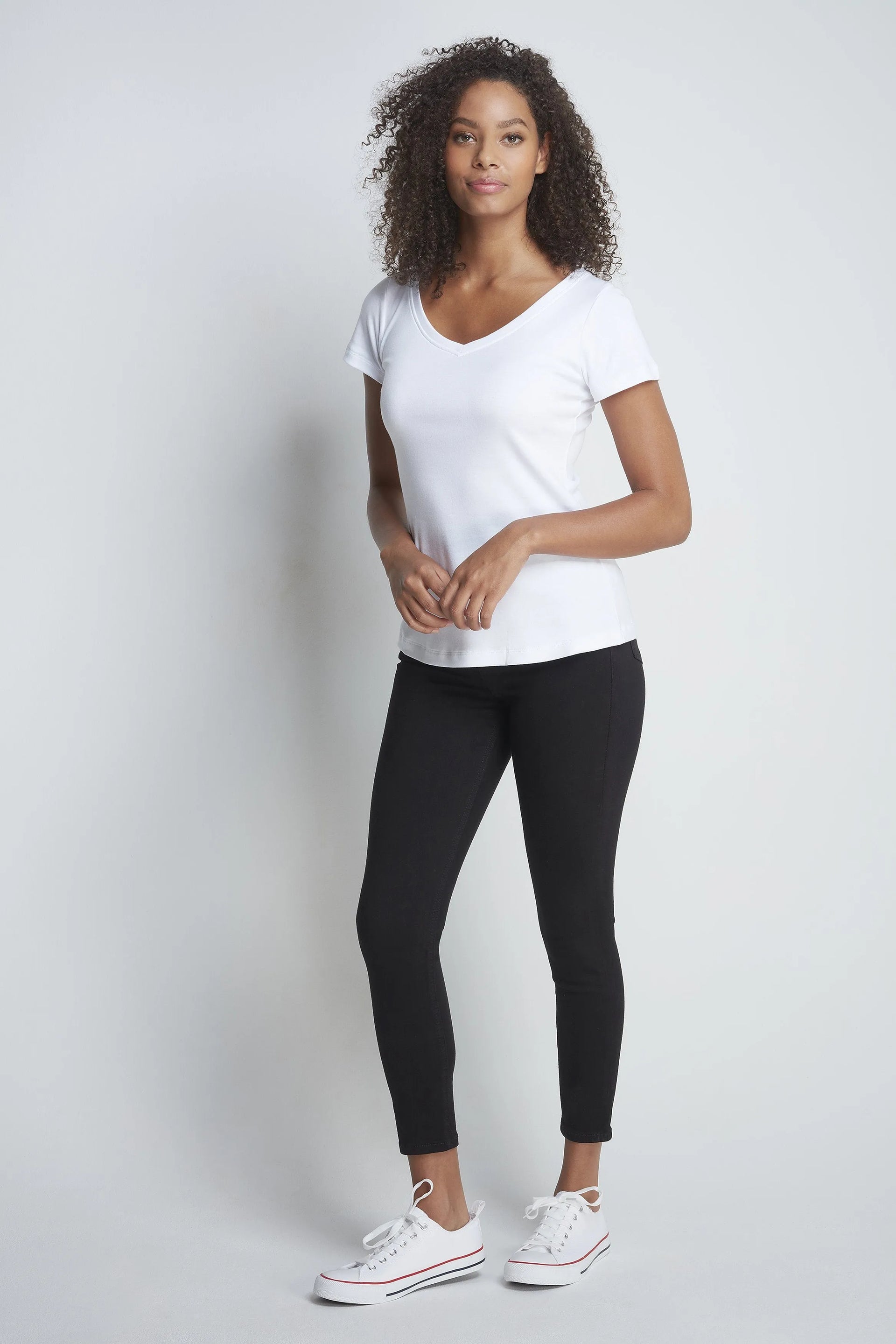 V-Neck Cotton Modal T-Shirt