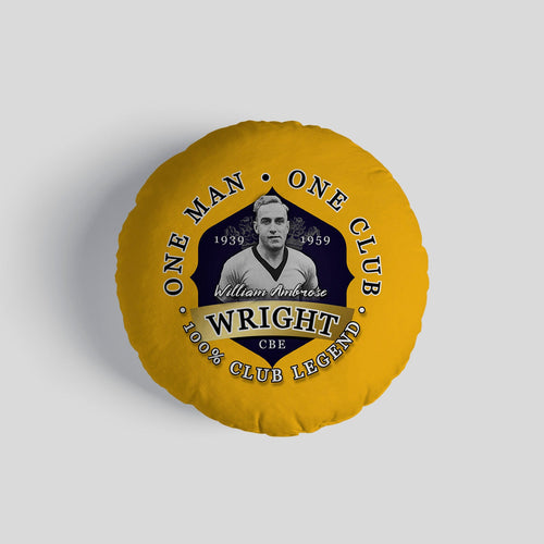 Wolverhampton Billy Wright - Football Legends - Circle Cushion 14"