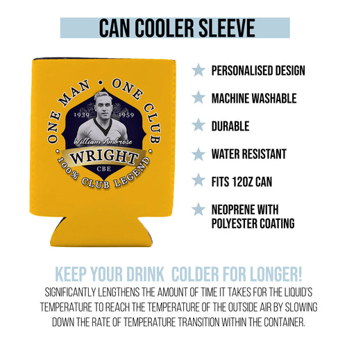 Wolverhampton Billy Wright - Football Legends - Can Cooler