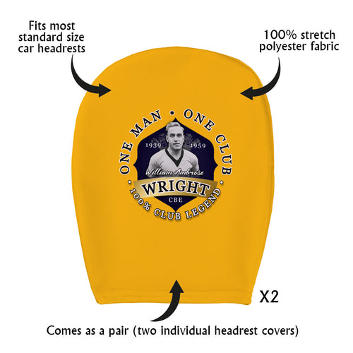 Wolverhampton Billy Wright - Football Legends - Headrest Cover