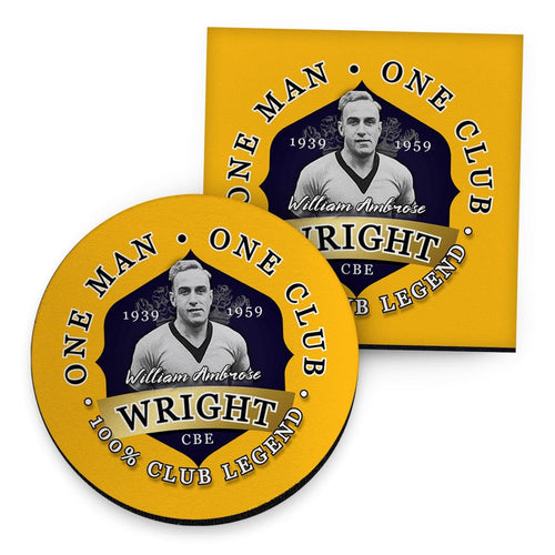 Wolverhampton Billy Wright - Football Coaster - Square Or Circle