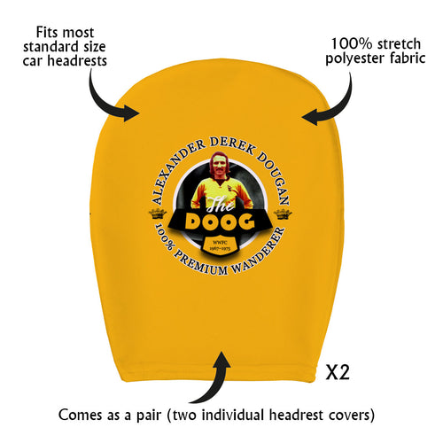 Wolverhampton Derek Dougan - Football Legends - Headrest Cover
