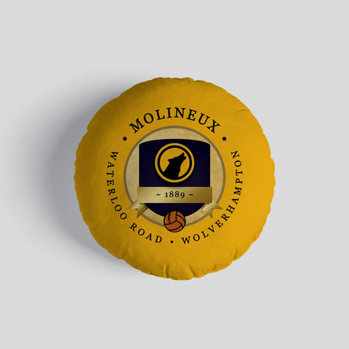 Wolverhampton Molineux - Football Legends - Circle Cushion 14"