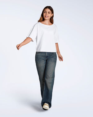 Wide Boat Neck T-Shirt