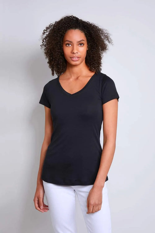 V-Neck Cotton Modal T-Shirt