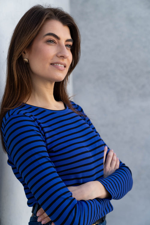 Striped Crew Neck T-shirt