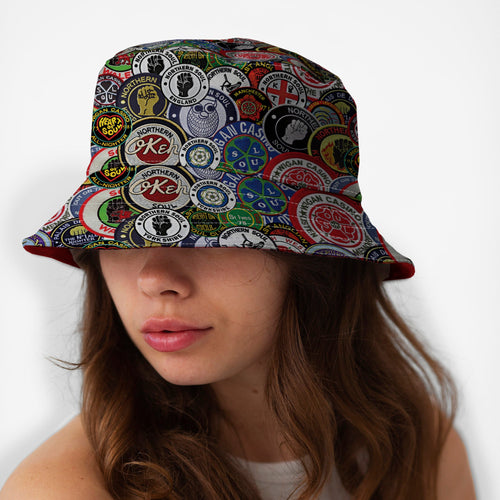Northern Soul Patches Bucket Hat
