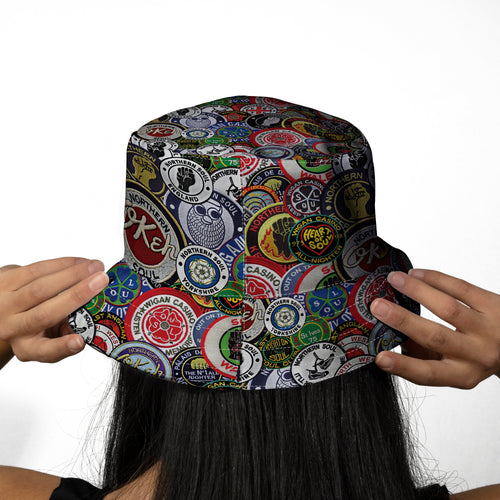 Northern Soul Patches Bucket Hat