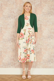 Yumi Dark Green Knitted Bolero