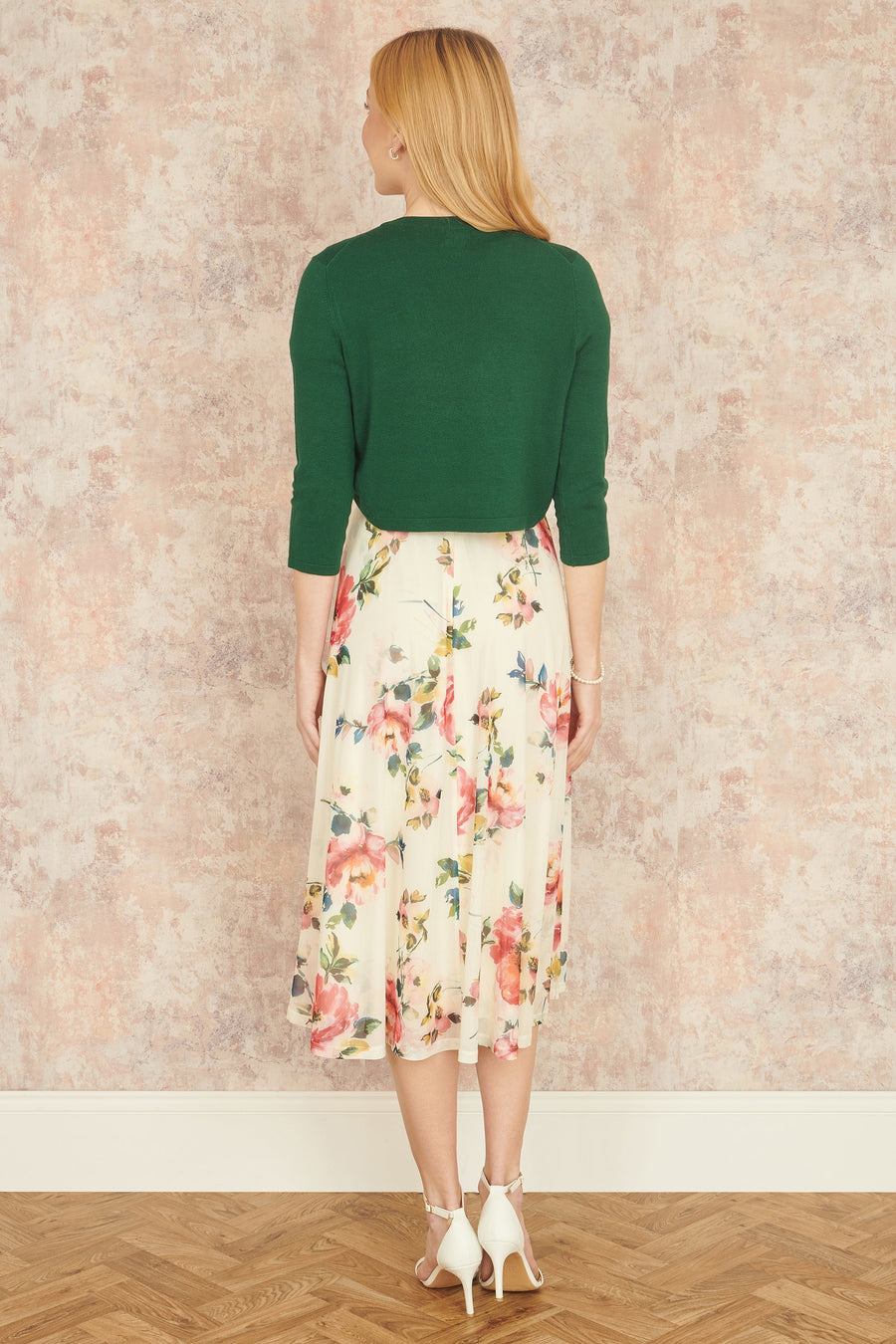 Yumi Dark Green Knitted Bolero
