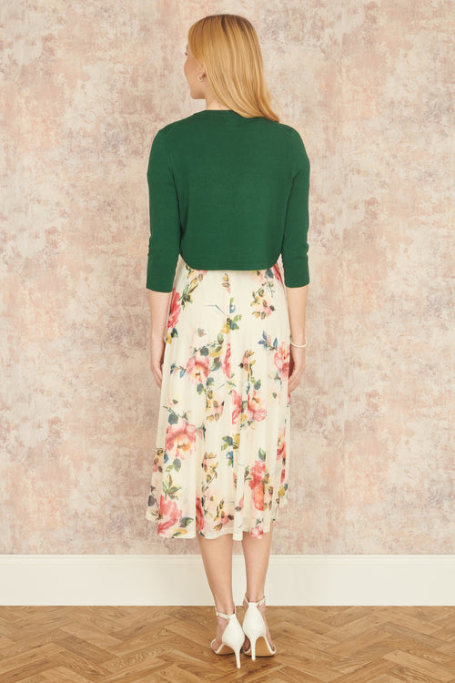 Yumi Dark Green Knitted Bolero