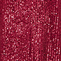 Yumi Burgundy Sequin Top With Sheer Sleeves And Cut Out Back