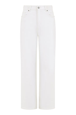 Yumi White Wide Leg High Waist Jeans