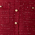 Yumi Burgundy Boucle Tunic Dress