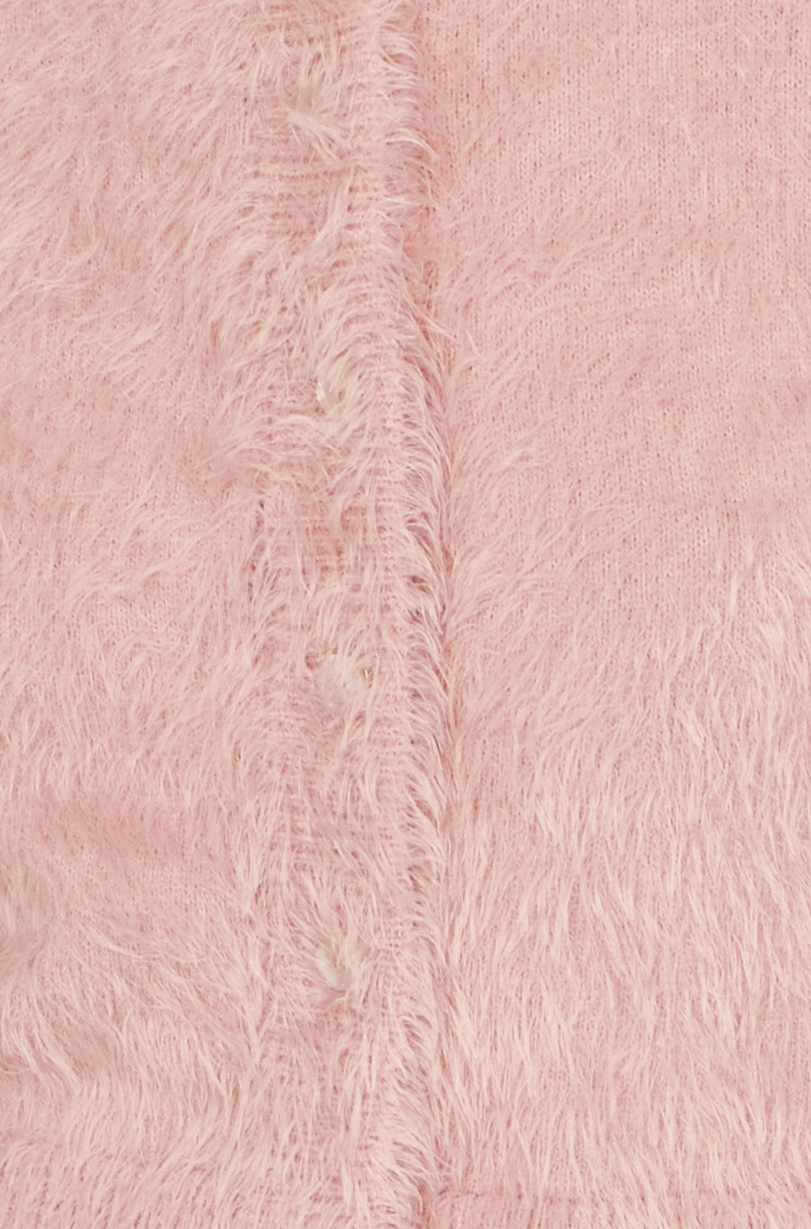 Yumi Pink Eyelash Knit Cropped Cardigan
