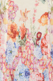 Yumi Pink Floral Border Top