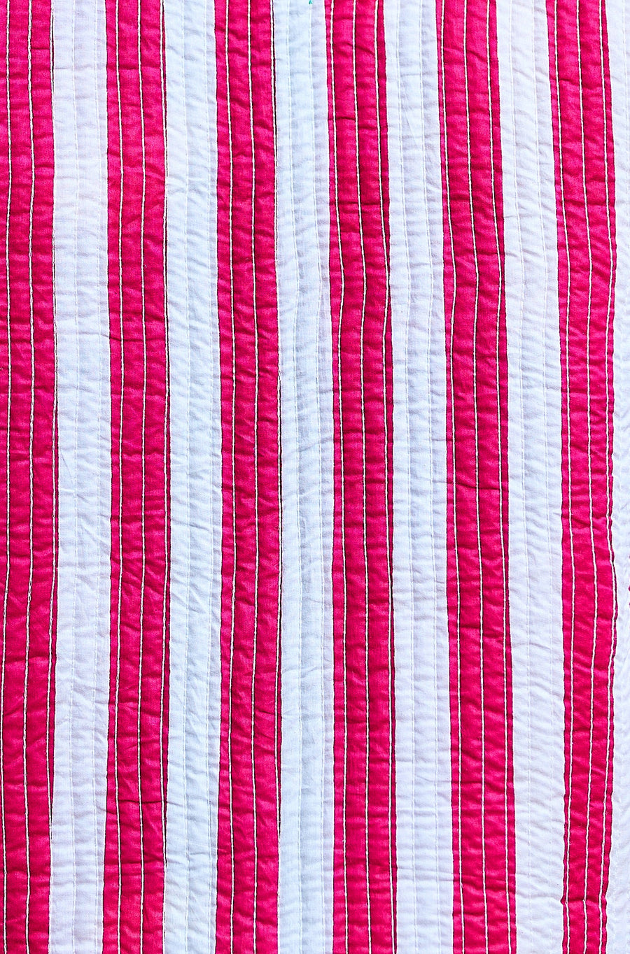 Yumi Multicolour Checked Cropped Reversible Cotton Quilted Jacket
