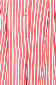 Yumi Red Stripe Retro Playsuit