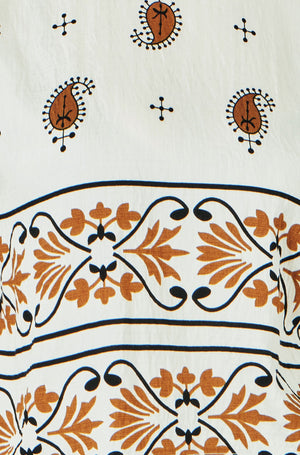 Yumi Ivory Viscose Paisley Top