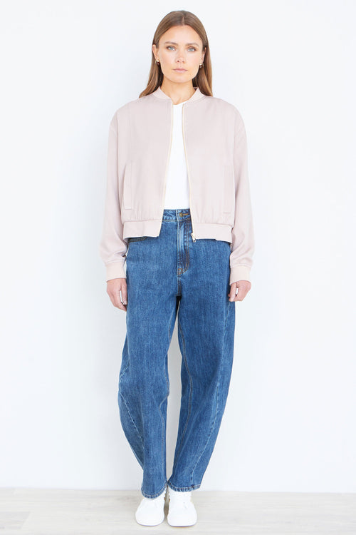 Yumi Stone Relaxed Lightweight Bomber Jacket