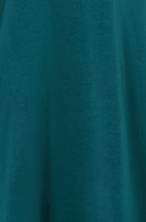 Yumi Green Satin Midi Kimono Dress