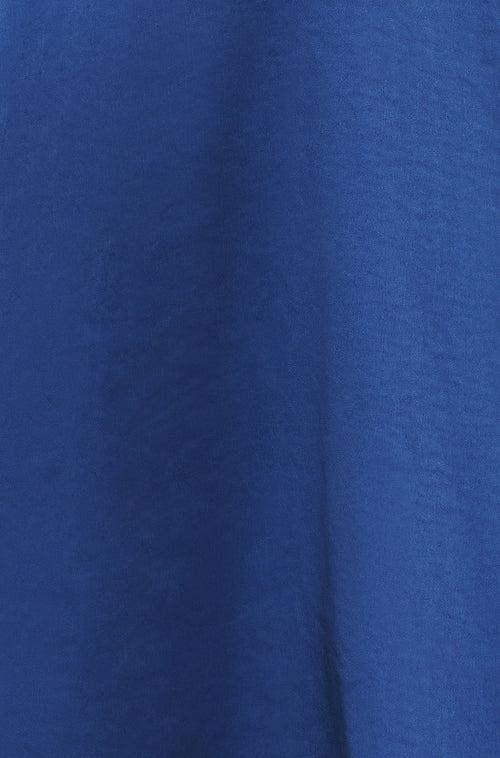 Yumi Navy Satin Midi Kimono Dress