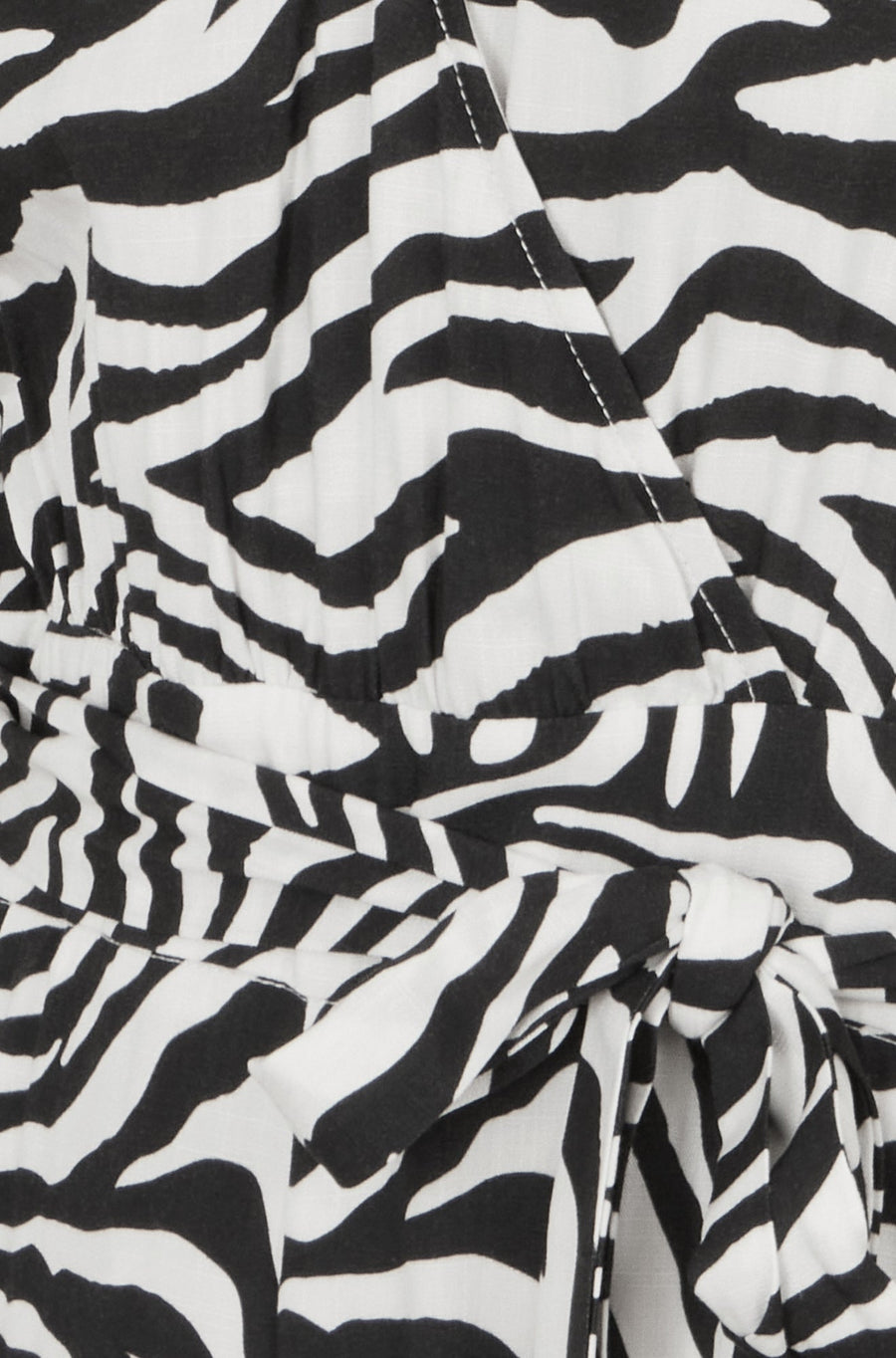 Yumi Black Zebra Print Relaxed Jumpsuit
