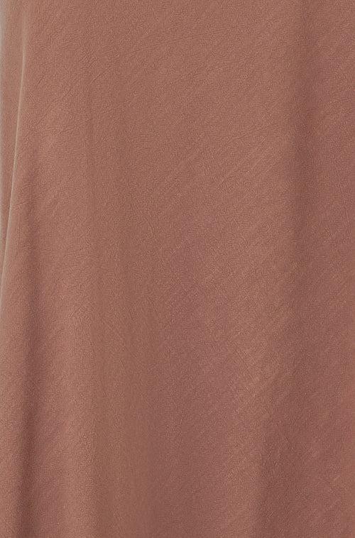 Yumi Brown Viscose Maxi Skirt