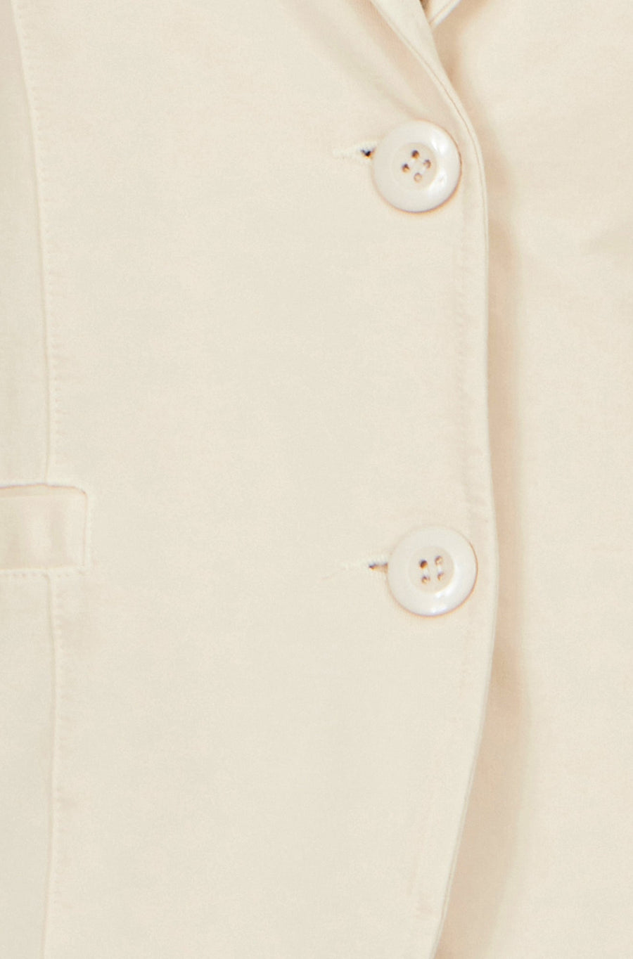Yumi Beige Stretch Cotton Blazer