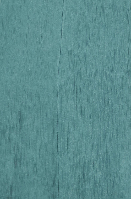 Yumi Green Viscose Maxi Beach Dress