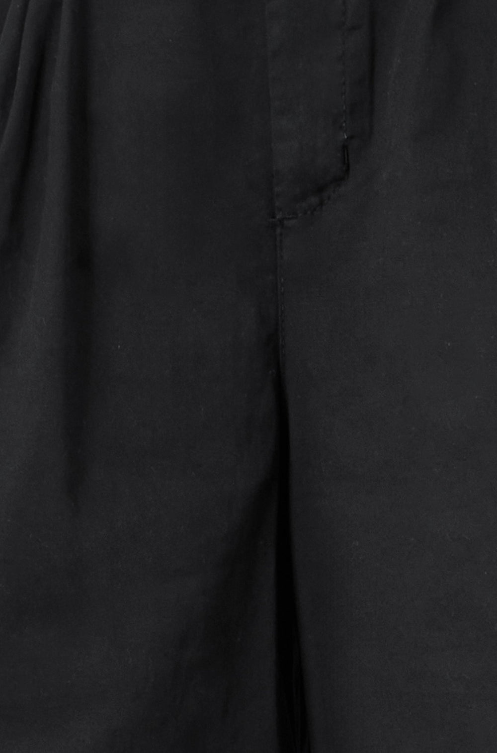 Yumi Black Cotton Bermuda Shorts