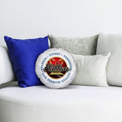Yorkshire Cricket Legend  - Legend Collection - Circle Cushion 14"