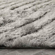 Dallas Silver Grey Shaggy Rug