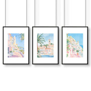 Above The Bed Wall Decor | Set of 3 Beach Decor Wall art Prints
